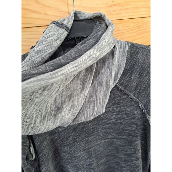 Free People Beach Cocoon Funnel Neck Pullover Gray Long Sleeve Top Women's S - Picture 4 of 9